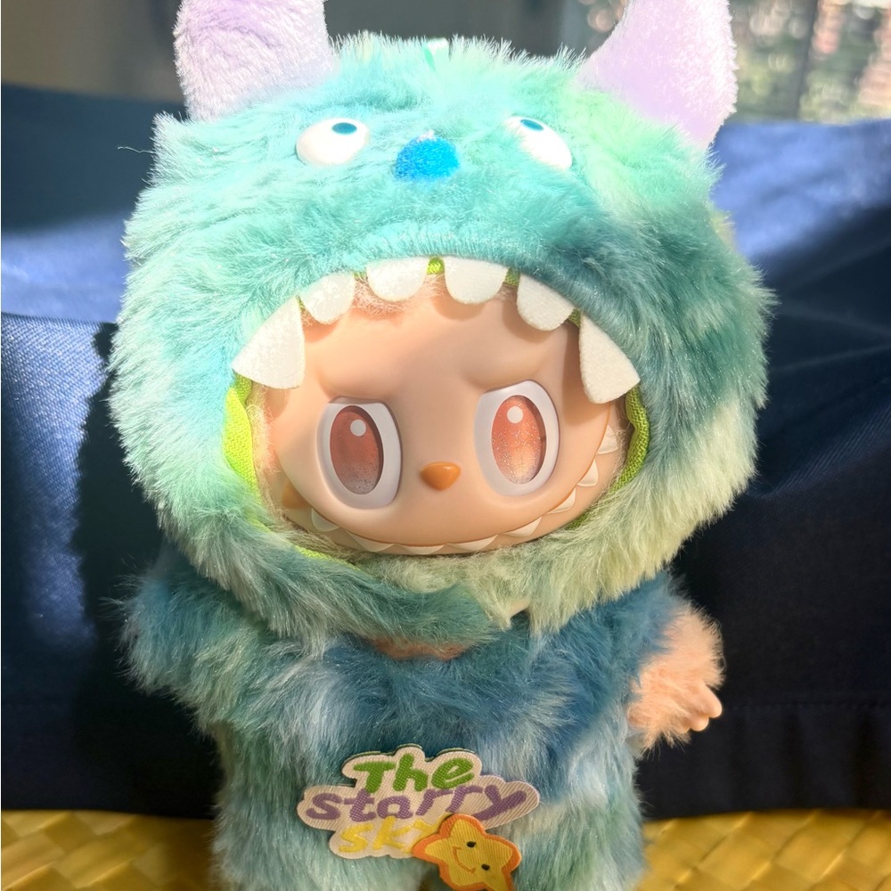 Labubu Clothing-Monster Inc Inspired Costume with Blue and Green Fur